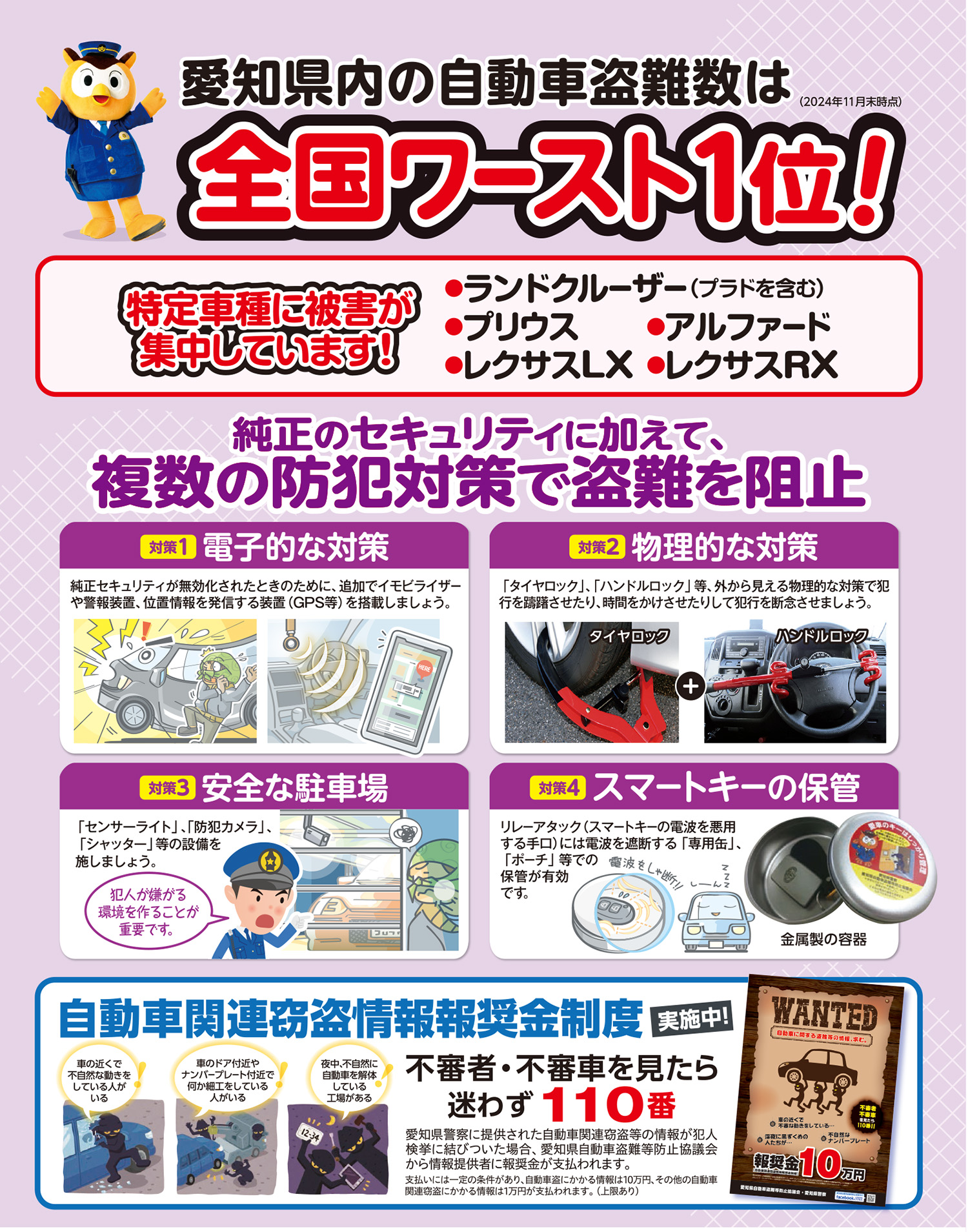 自転車盗難数は全国ワースト1位